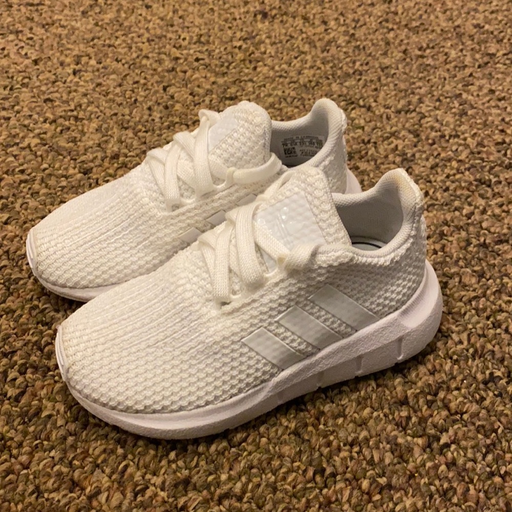 Size 7 Toddler All White Adidas